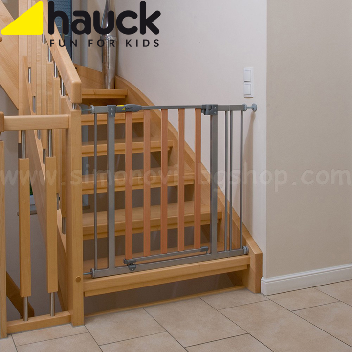 Hauck  Wood Lock Safety Gate Silver 597033